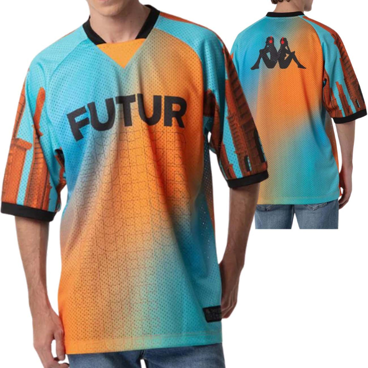T-SHIRT KAPPA 371V4JWFFE A02 MUSAI FUTUR FESTIVAL