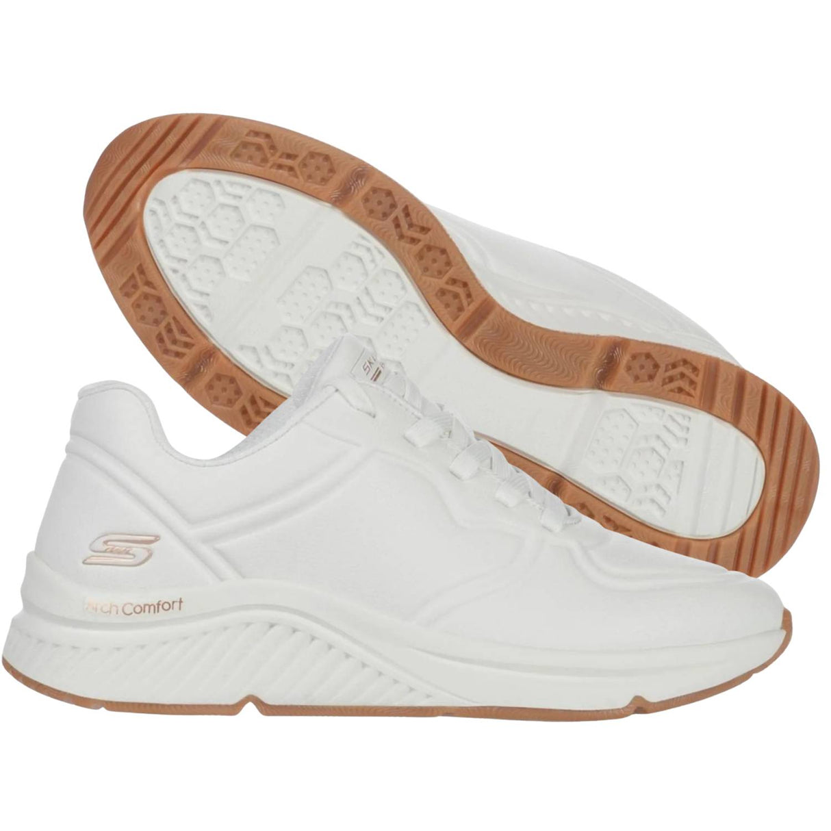 SCARPA DONNA SKECHERS 117560 WHT BOBS ARCH COMFORT