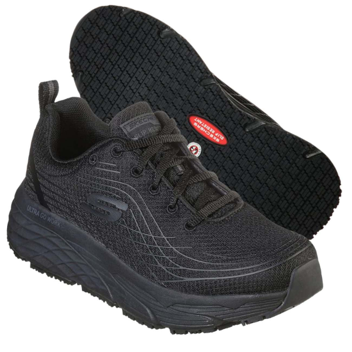 SKECHERS 108016EC BLK ELITE SR BLACK SHOE