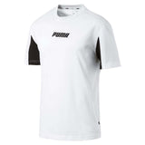 T-SHIRT HOMME PUMA 854152 01 02 BLANC NOIR COTON REBEL