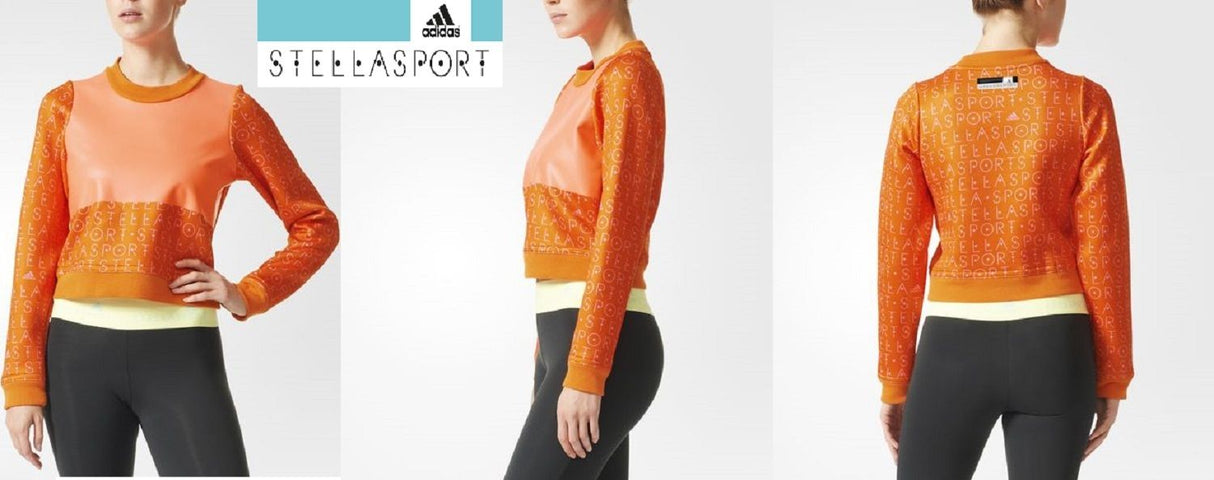 ADIDAS STELLA SPORT SWEAT-SHIRT FEMME ENTRAÎNEMENT SLIM SPORT GYM COURSE DÉCONTRACTÉ AH887