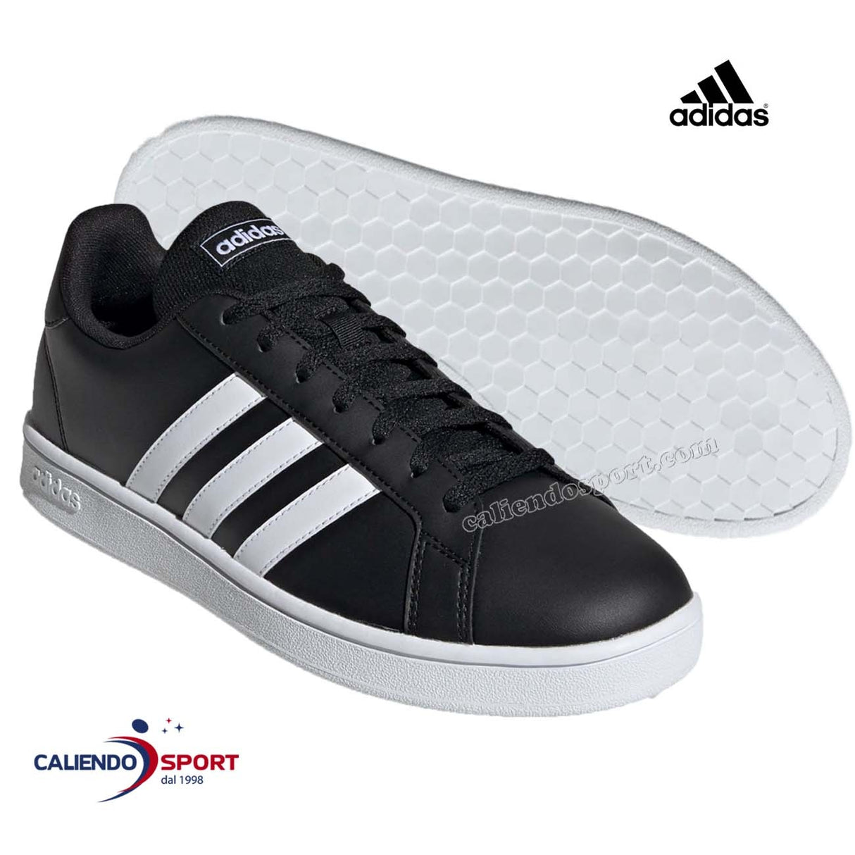 ADIDAS EE7900 GRAND COURTR BASE BLACK WHITE SHOE