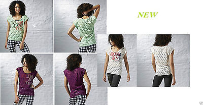 T-shirt Studio pour femme Reebok AJ11 Sport Gym New Yoga City