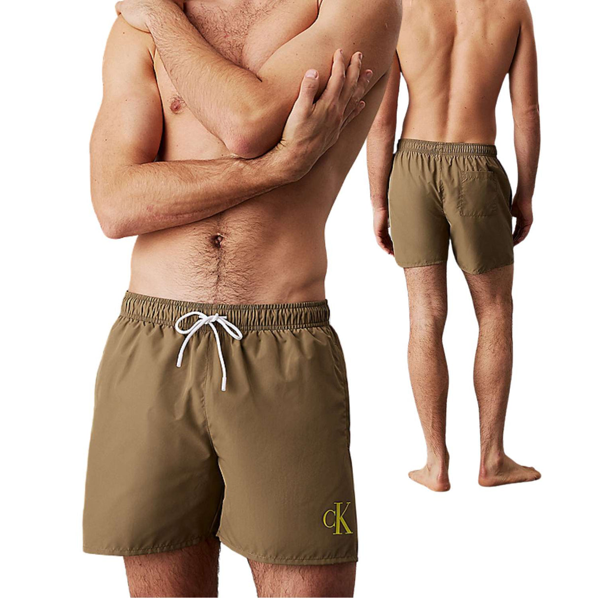 COSTUME CALVIN KLEIN KM0KM01101-LDV MONOGRAM VERDE