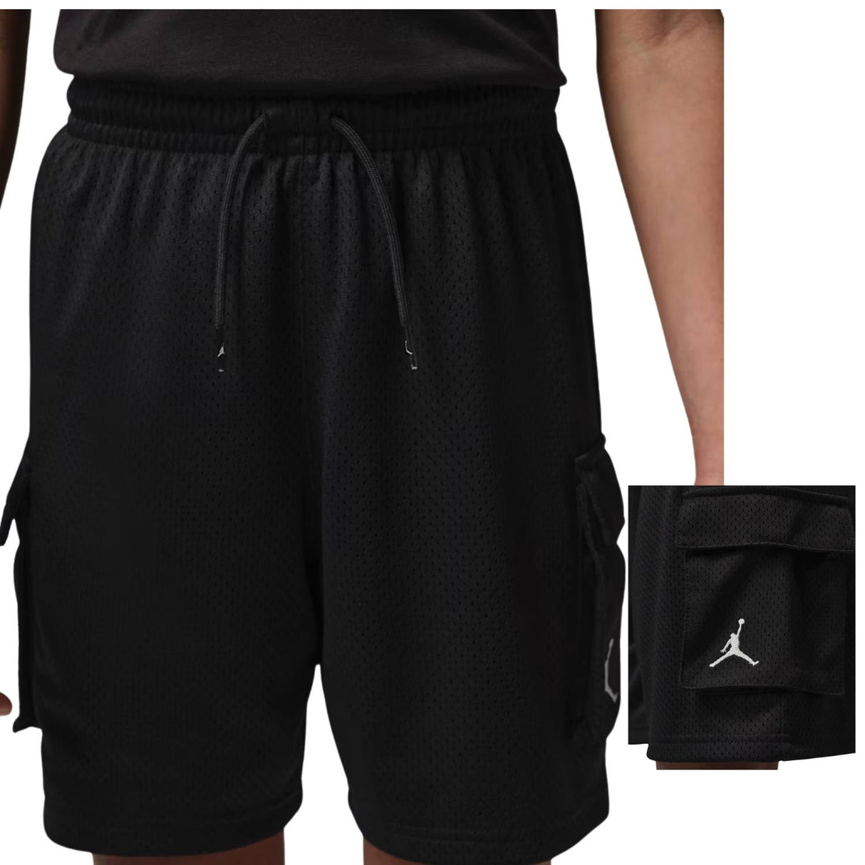PANTALONCINO RAGAZZI JORDAN 95F789-023 CARGO NERO