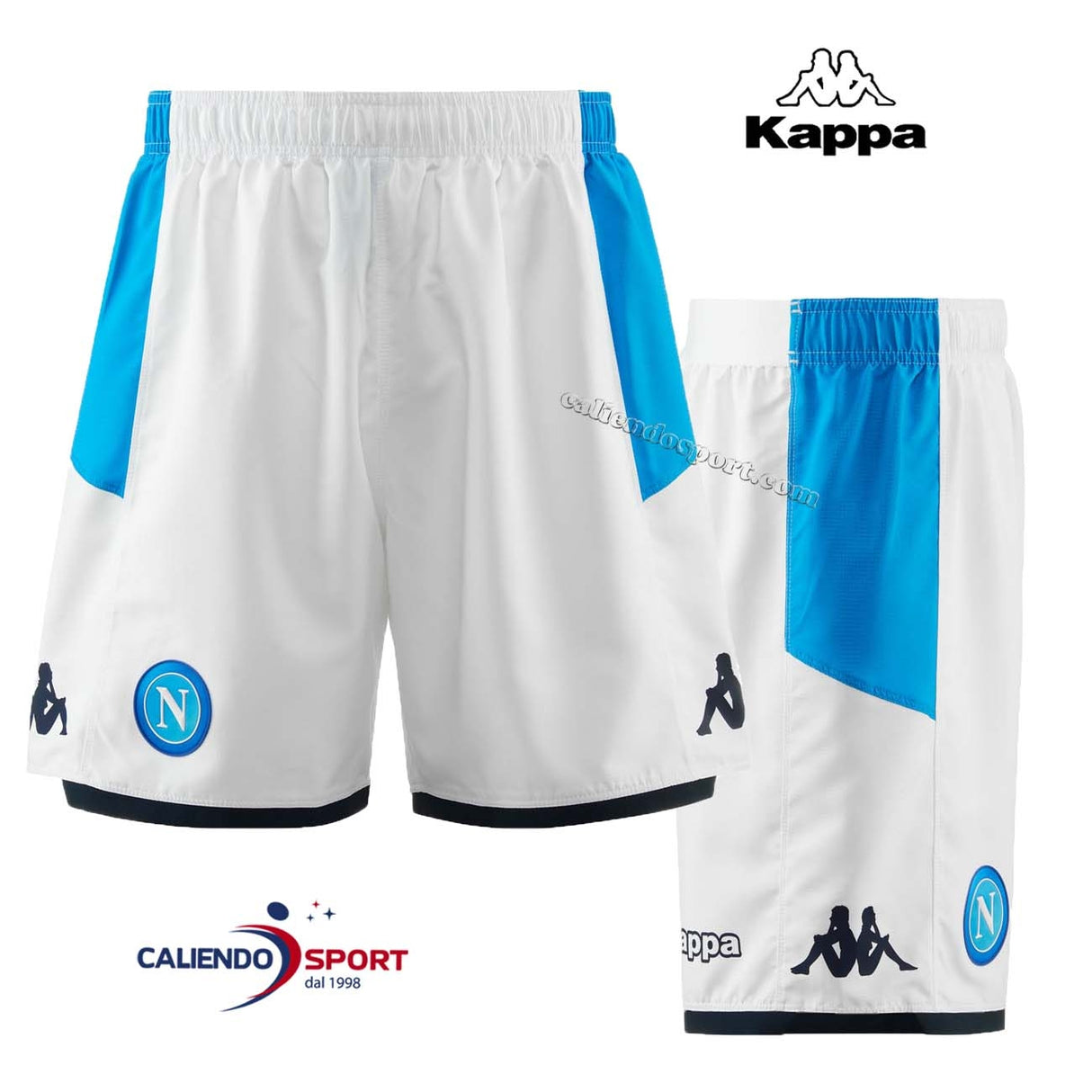 PANTALONCINO NAPOLI 304NJP0 KOMBAT RYDER PRO BIANCO AZZURRO