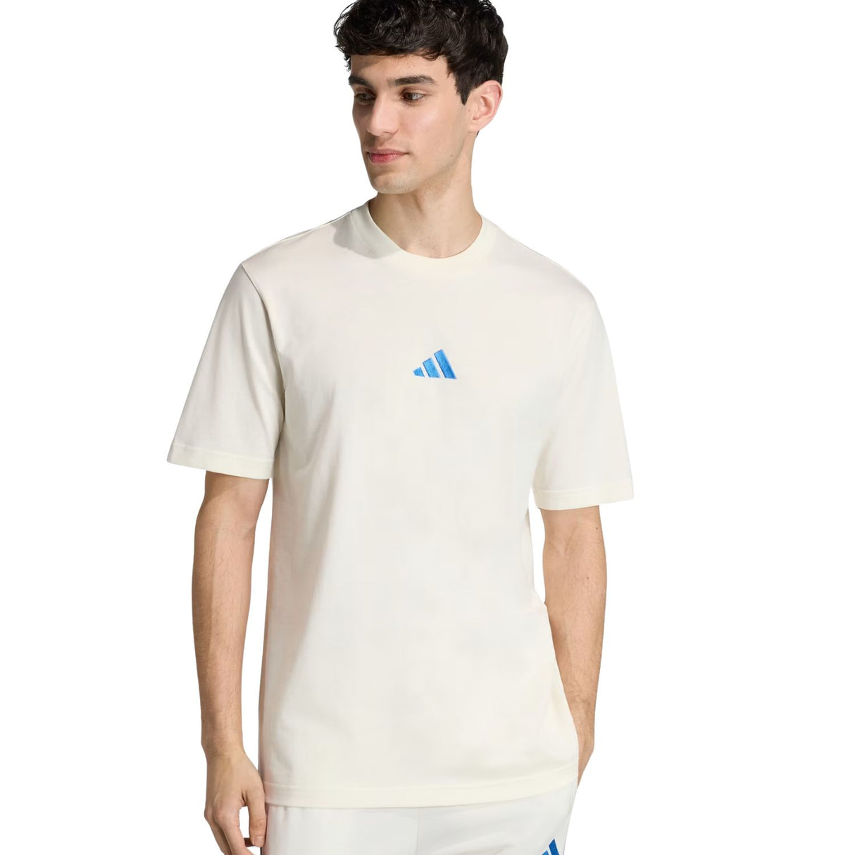 T-SHIRT ADIDAS KC0904 COTONE BIANCO ESSENTIAL