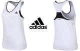 CANOTTA Donna Adidas Tennis Maglia Sport Club AJ3216 PALESTRA CORSA BIANCO