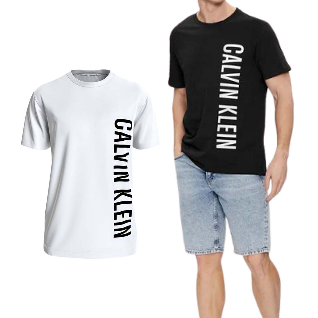 T-SHIRT CALVIN KLEIN KM0KM00998 COTONE GIRO COLLO
