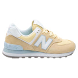 SCARPA NEW BALANCE DONNA WL574 ESG ESF ROSA GIALLO SNEAKER