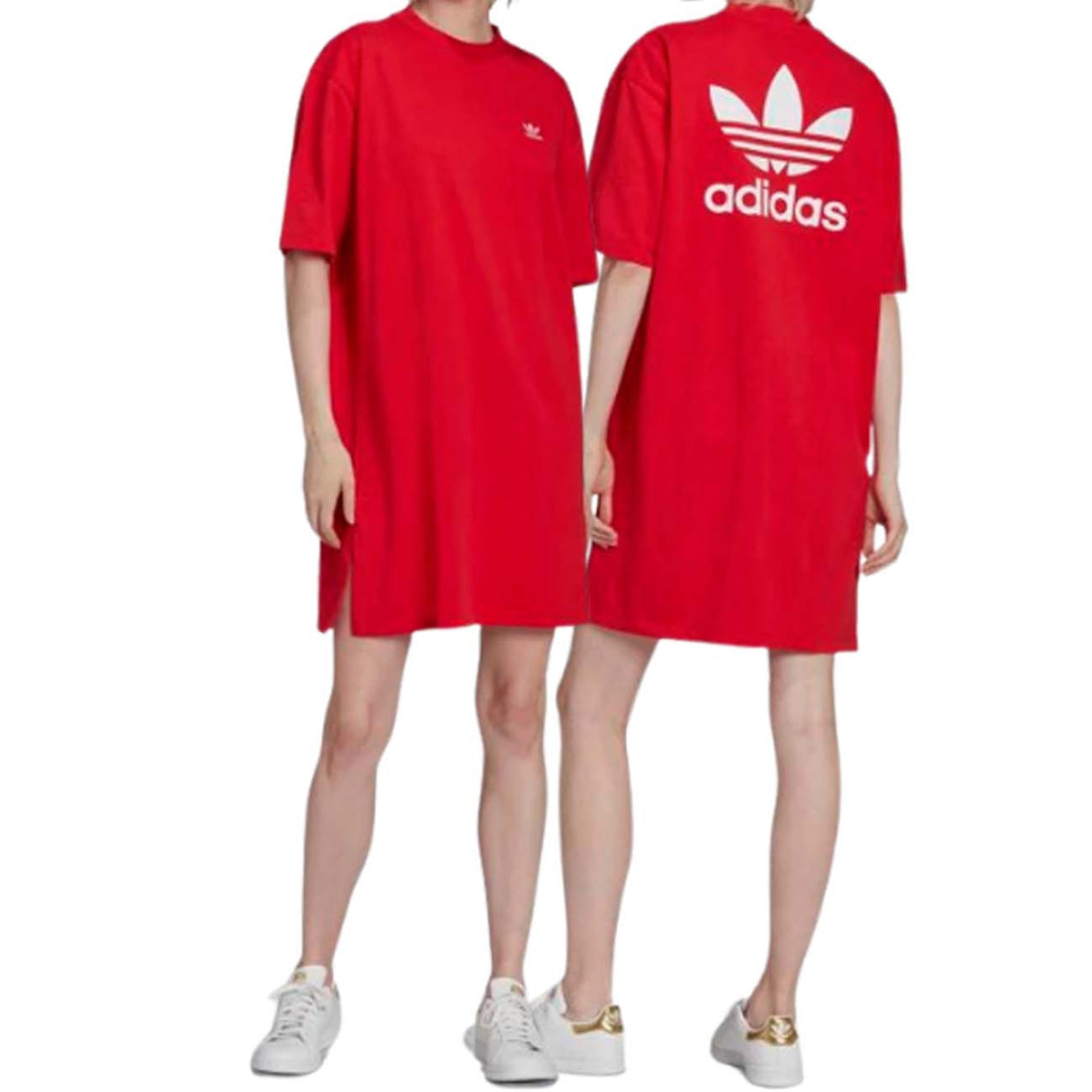 ABITO ADIDAS HC2051 ADICOLOR CLASSIC COTONE ROSSO