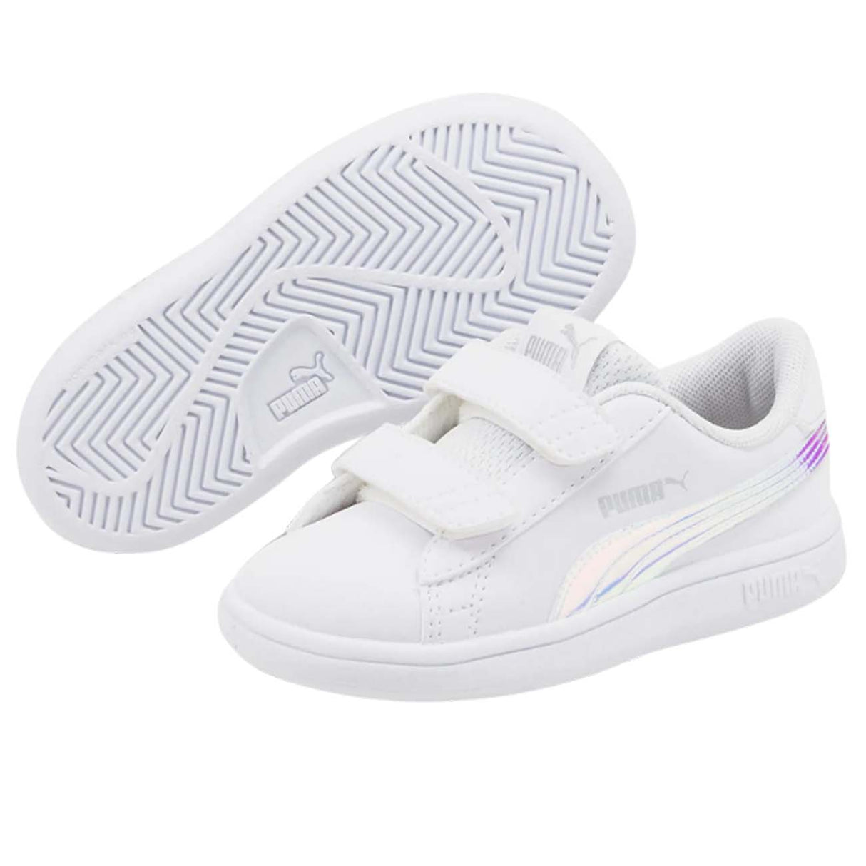 PUMA 385576 01 SMASH V2 HOLO INF GIRL'S SHOES