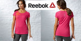 REEBOK WOMEN'S T-SHIRT Training Gym Sport GYM RUNNING ONE CASUAL