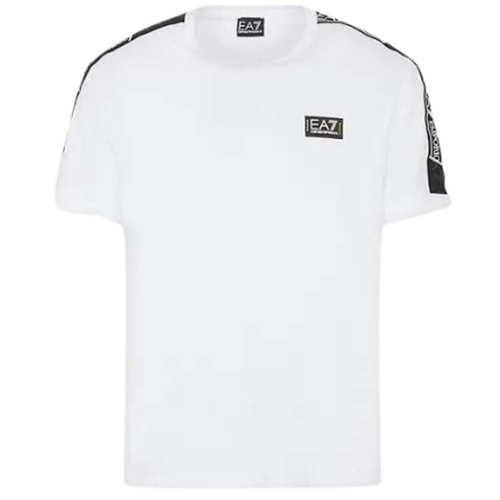 T-SHIRT EN COTON AVEC SÉRIE DE LOGOS ARMANI EA7 3RPT06 PJ02Z