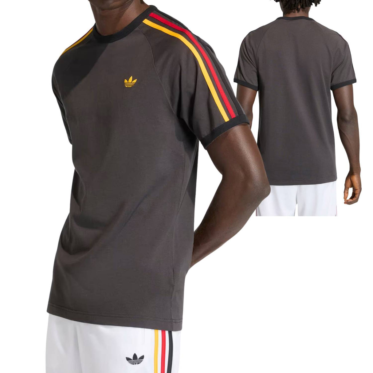 T-SHIRT ADIDAS KC8637 ADICOLR 3 STRISCE COTONE