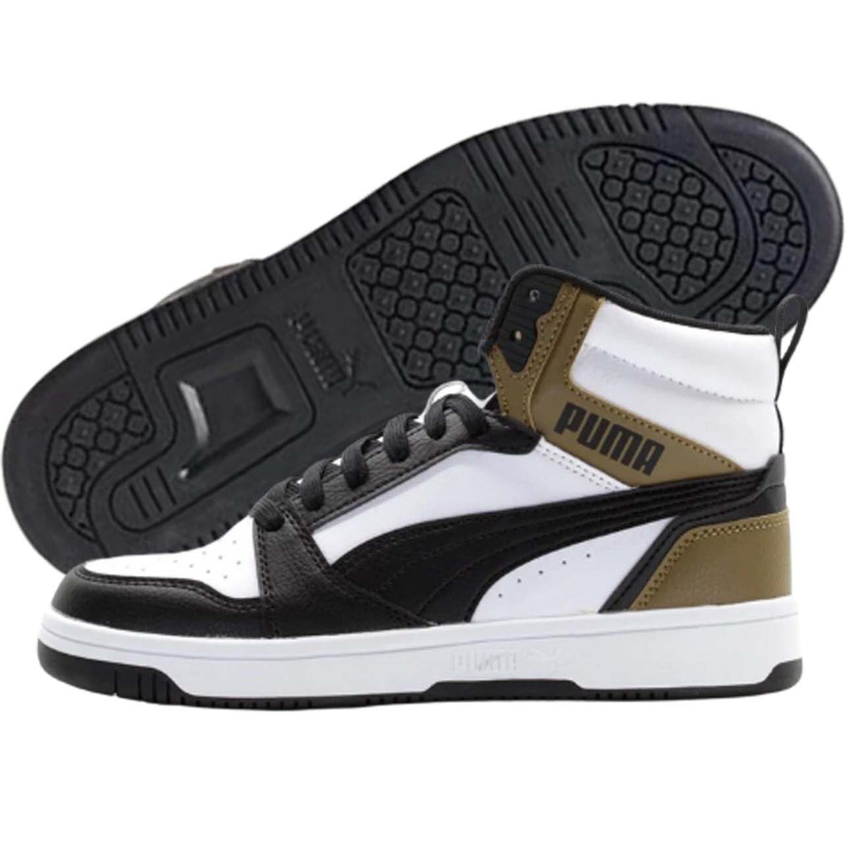 PUMA 393831 08 REBOUND V6 HIGH NECK GREEN BOYS SHOES