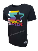 T-SHIRT STARTER 72993 BIANCO NERO COTONE