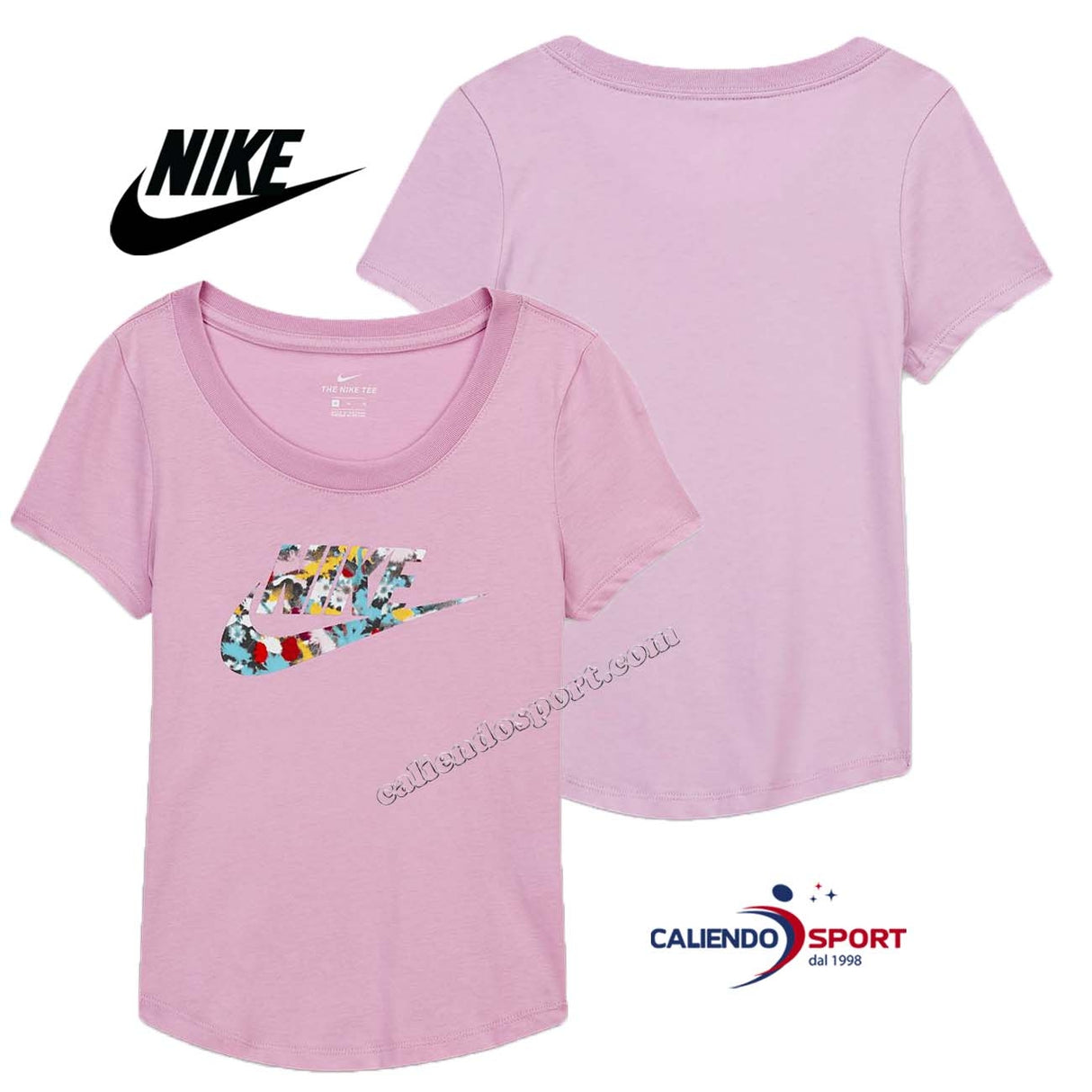 NIKE GIRL T-SHIRT CZ1245 676 PINK COTTON