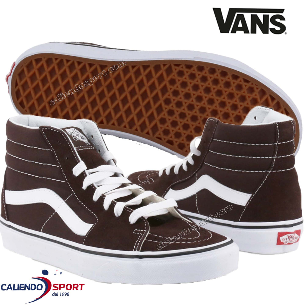 VANS SK8-HI_VN0A38GEU5Z1 HIGH CHOCOLATE SNEAKERS
