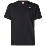 -KAPPA T-SHIRT 3111FQW A01 A00 BLACK WHITE AUTHENTIC TAYLOR