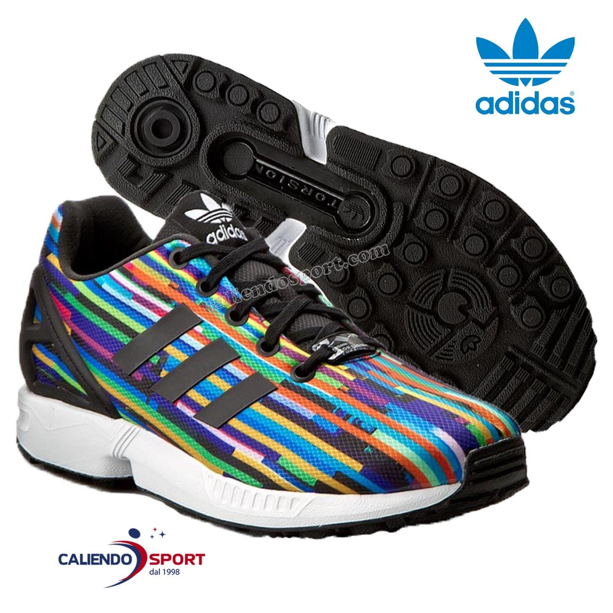 SCARPE ZX FLUX J S76289 ADIDAS ORGINALS MULTICOLORE