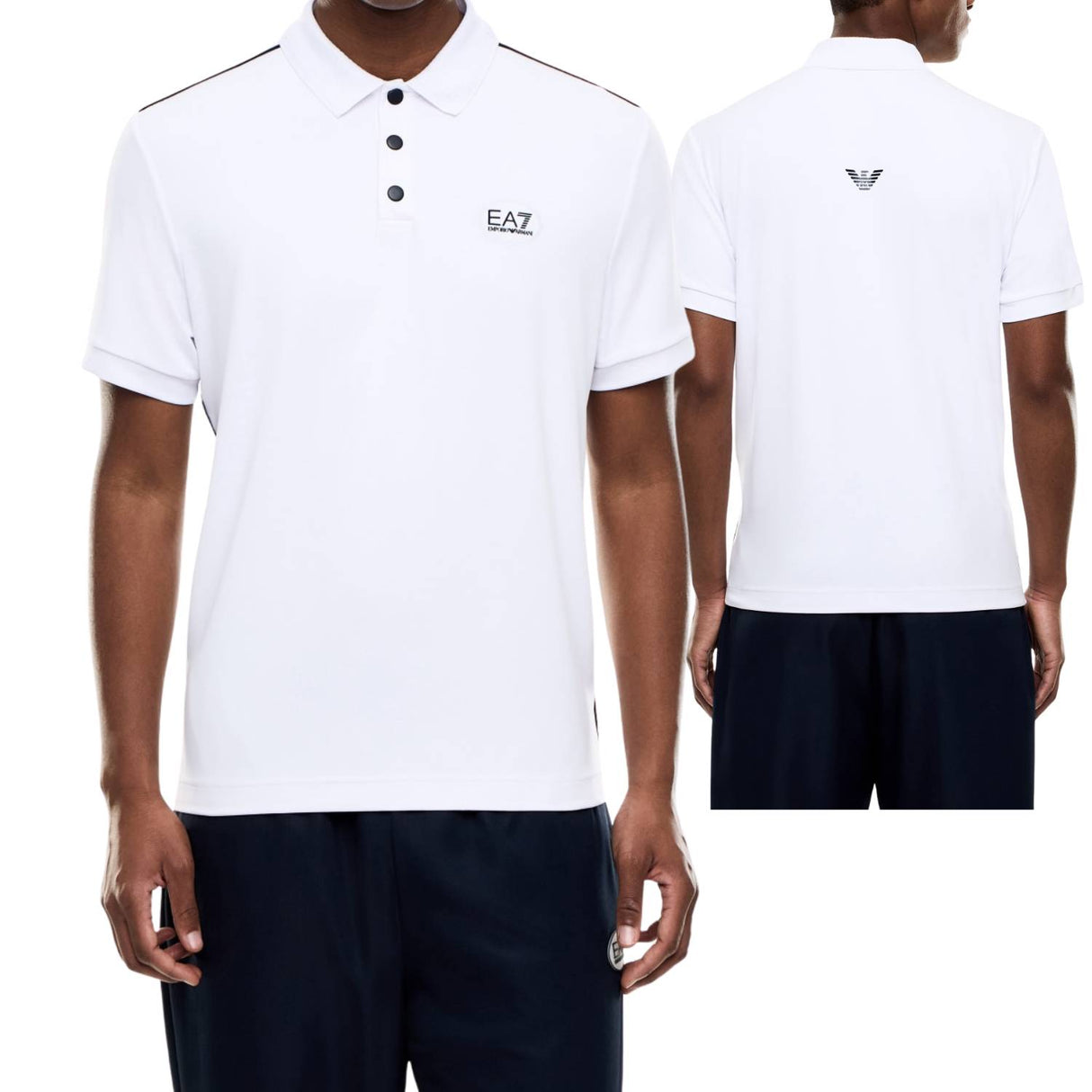 POLO ARMANI EA7 E26 7M001524 AF22175 U0002 BIANCO