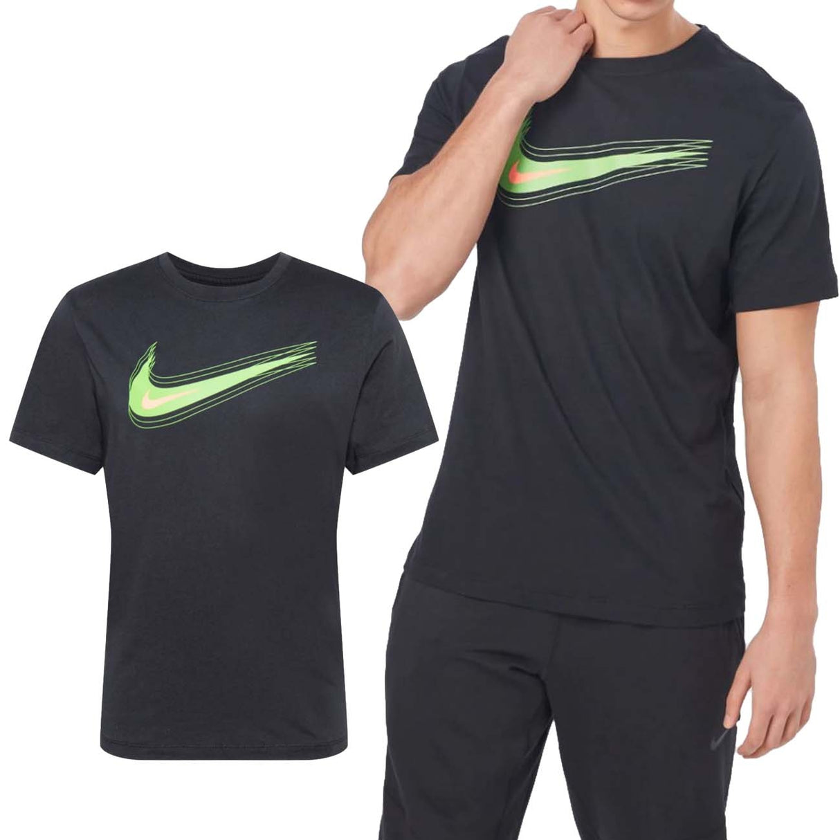 T-SHIRT COL ROND NOIR NIKE DB6470 010