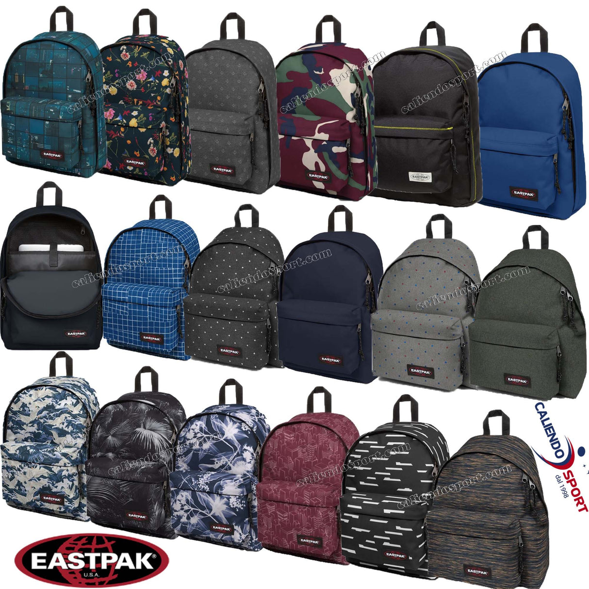 SAC À DOS EASTPAK EK767 OUT OF OFFICE HOMME FEMME UNISEXE SUPPORT POUR ORDINATEUR PORTABLE ÉCOLE