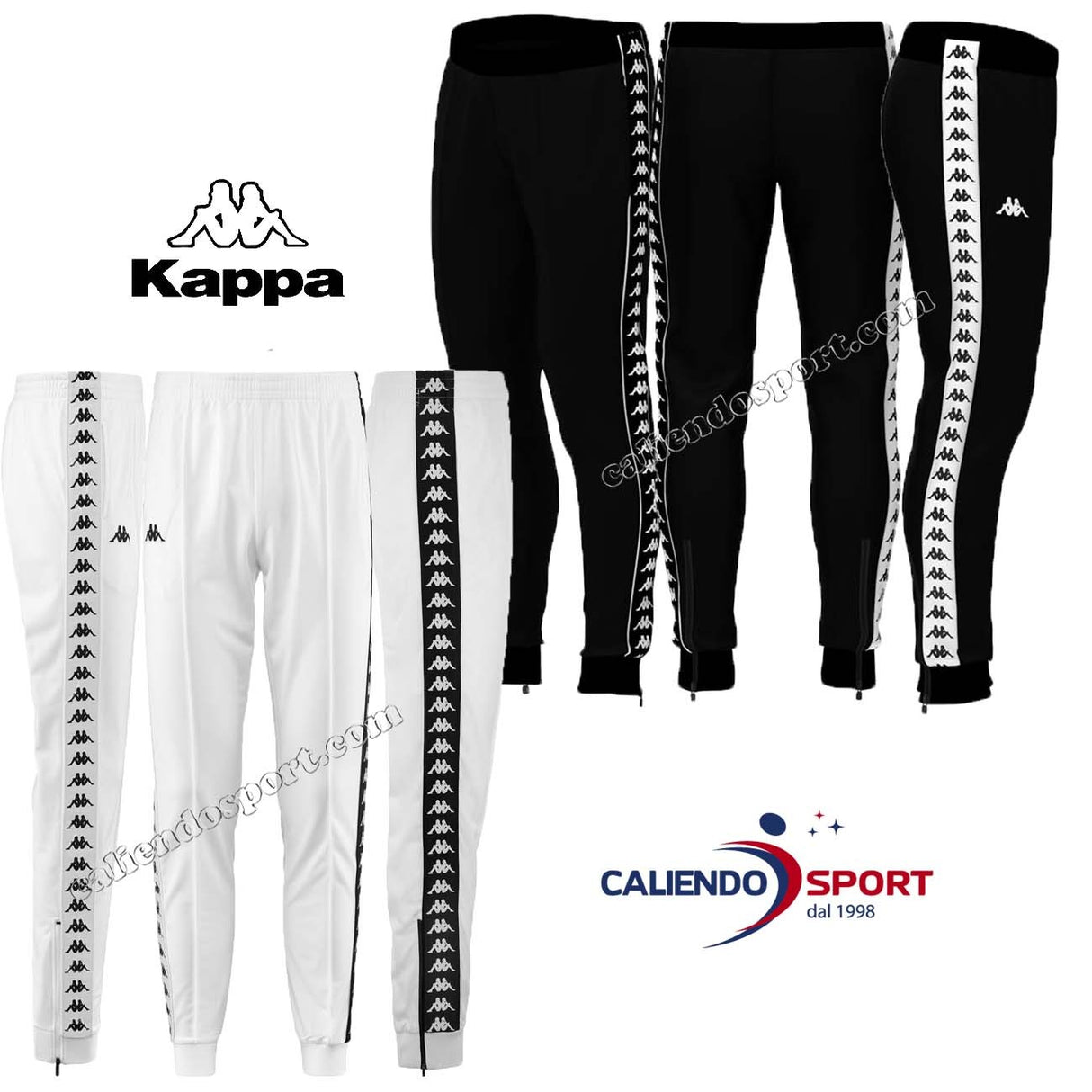 PANTALONE KAPPA BANDA RASTORIA 303 KUC0 ACETATO UOMO DONNA SLIM