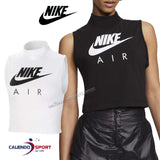 CANOTTA NIKE DONNA CJ3782 010 100 QIR NERO BIANCO