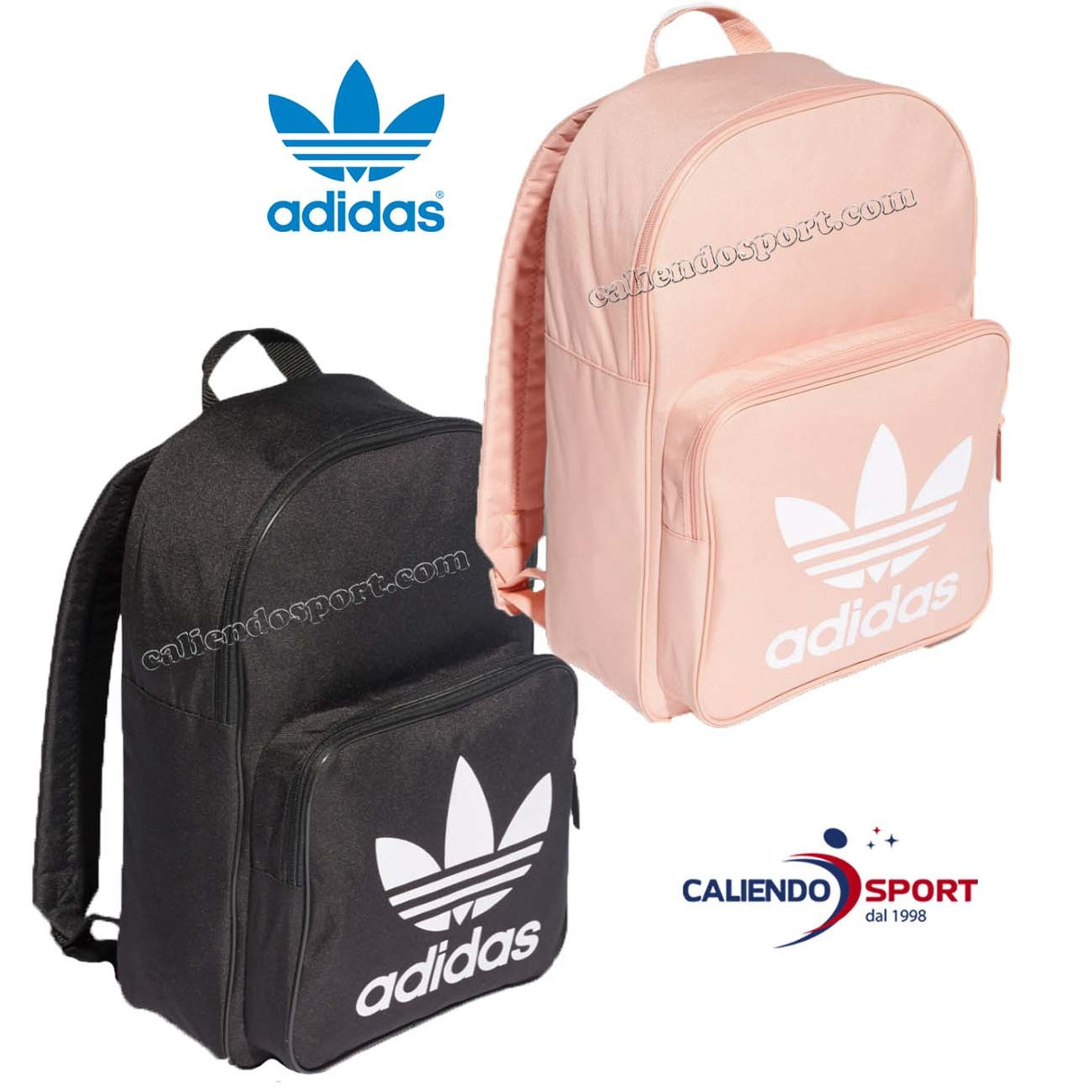 SAC À DOS ADIDAS ORIGINALS DW5188 ROSE DW5185 TRÈFLE NOIR CLASSIQUE