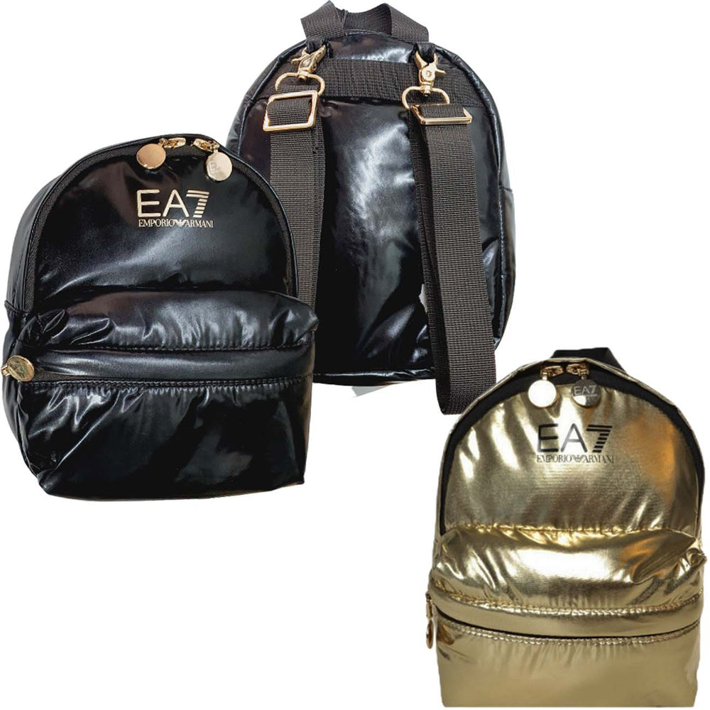 armani mini backpack ARMANI EA7 285642 3R919 SMALL BACKPACK GOLD BLACK – Caliendosport