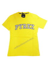 T-SHIRT PYREX DONNA 40024 COTONE GIALLO BIANCO