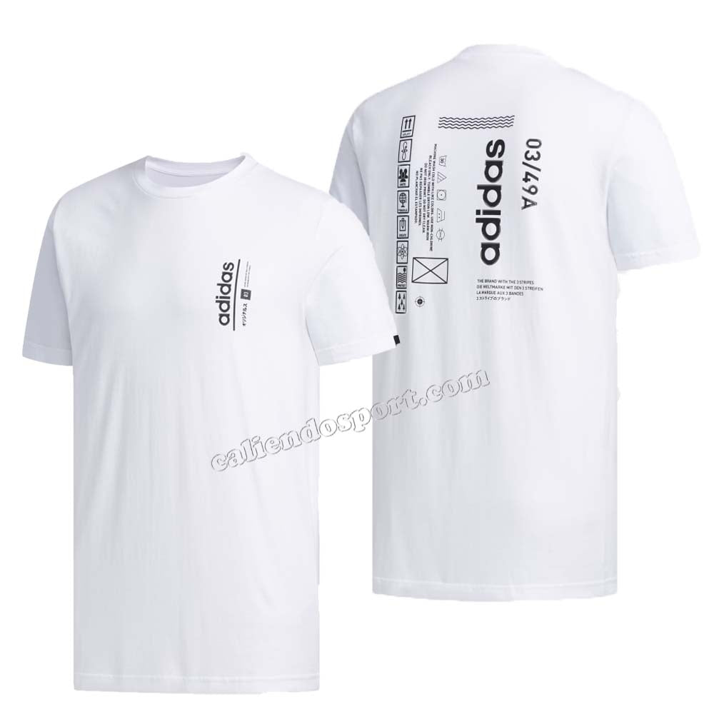 T-SHIRT COL ROND EN COTON ADIDAS FM6085 FM6084 FM6086