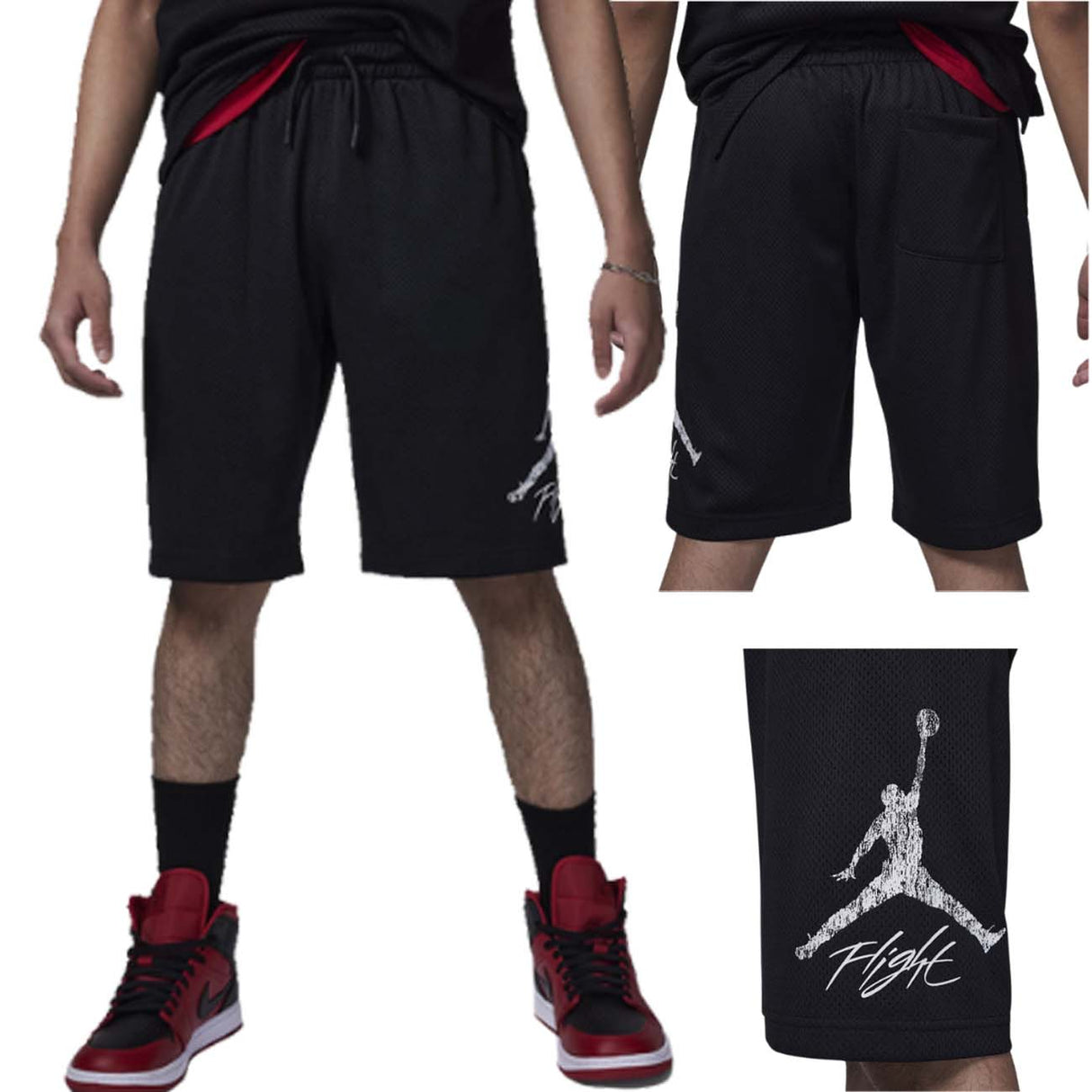 PANTALONCINO JORDAN RAGAZZI 95D101 023 ATLETICO DRI FIT NERO