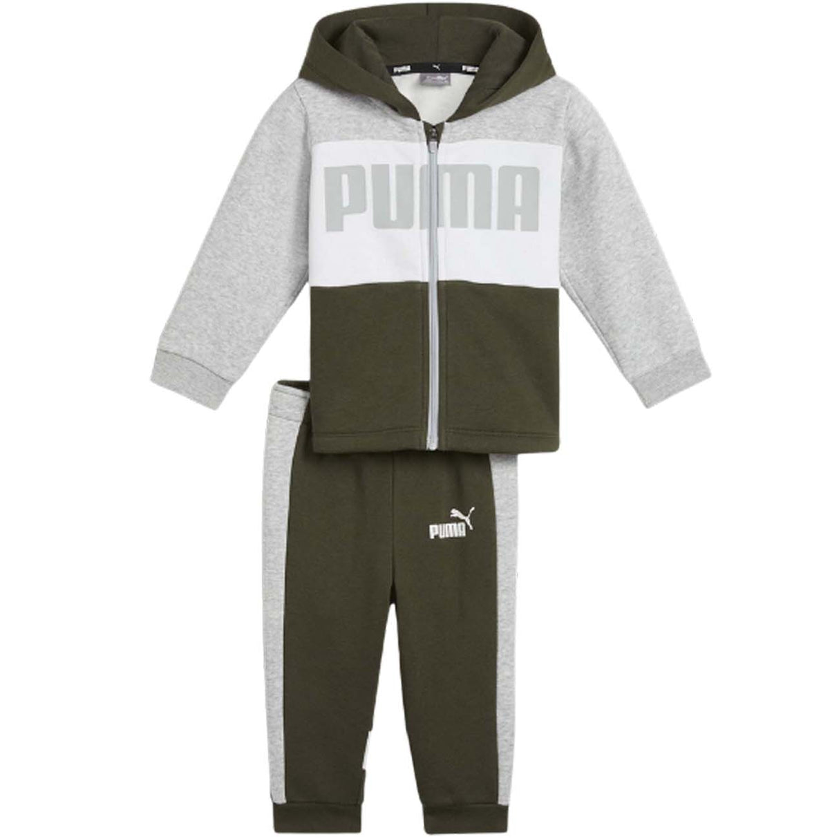 TUTA BAMBINI PUMA 680323 70 COLORBLOCK COTONE FELPATO