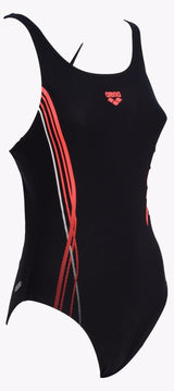 Arena Women's One Piece Swimsuit RACE HIGH Black Blue Water Pool Sea Sport 86028