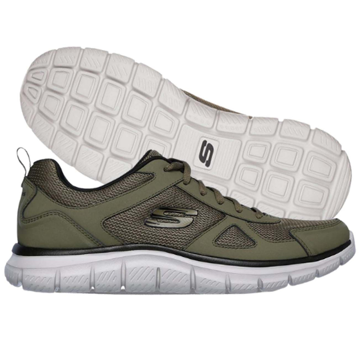 CHAUSSURES SKECHERS POUR HOMMES 52631 0LBK MOUSSE À MÉMOIRE DE FORME VERTE