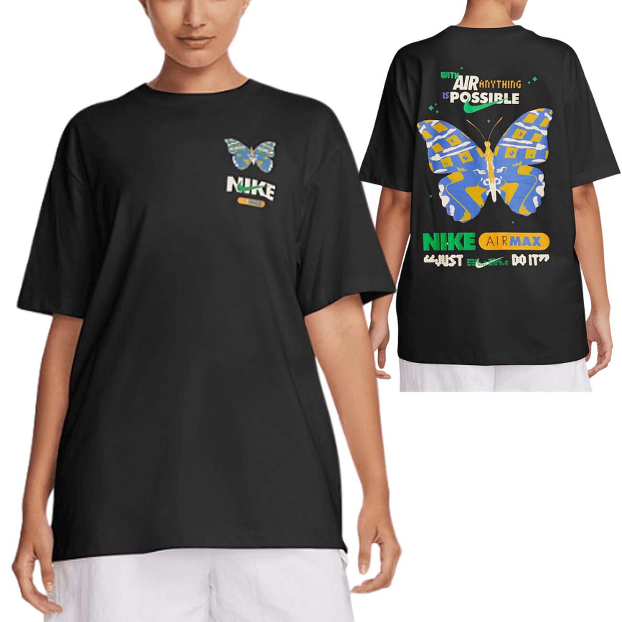 T-SHIRT SPORTWEAR EN COTON NOIR POUR FILLE NIKE FQ8873 010