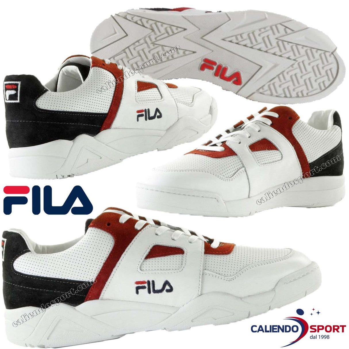 FILA MEN'S SHOES 1010516 CEDAR CB LOW WHITE HIGH NECK TENNIS SPORT GYM RUNNING