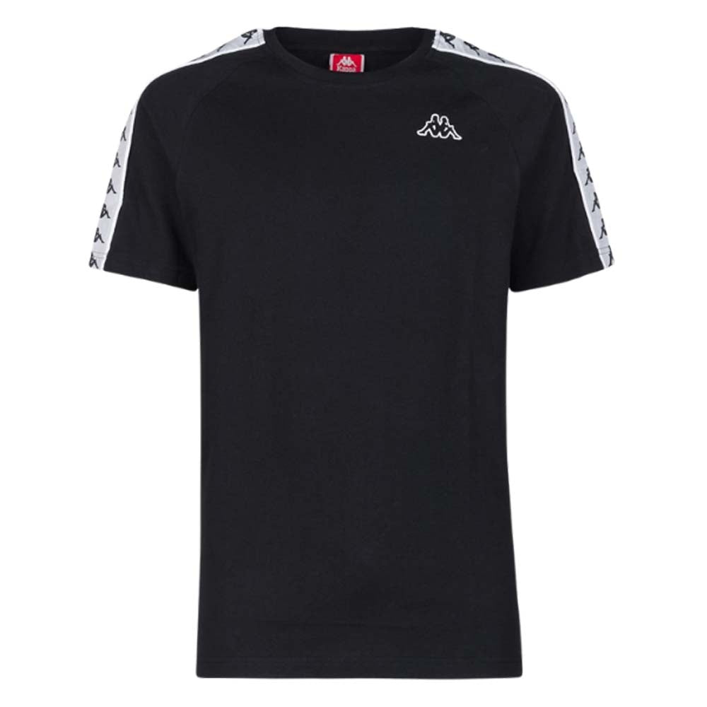 T-SHIRT KAPPA 303UV10 222 BANDA COEN SLIM NERO BIANCO