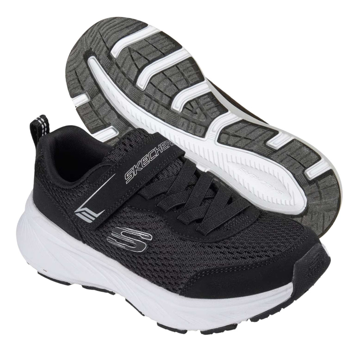 SCARPA RAGAZZI SKECHERS 404800L BLK EDGERIDE NERO