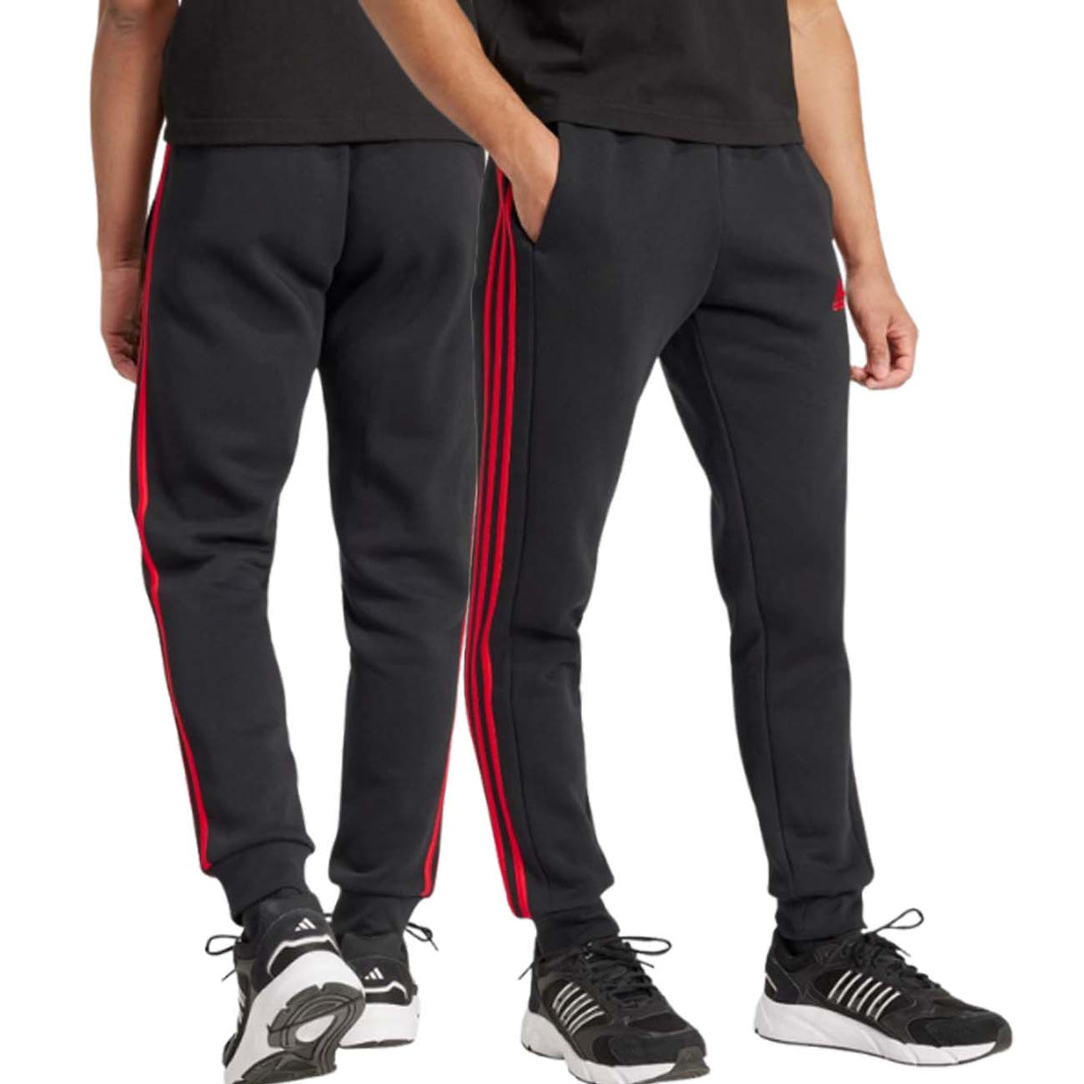PANTALONE ADIDAS JI6428 ESSENTIALS NERO FELPATO