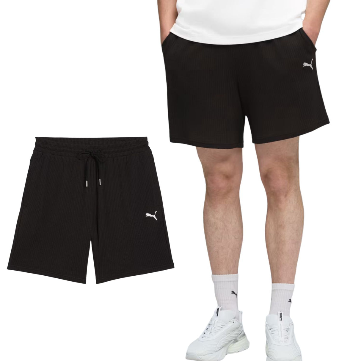 PANTALONCINO PUMA 634367 01 ESSENTIALS NERO