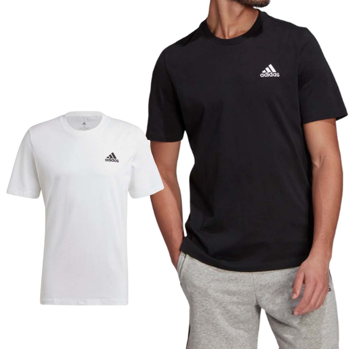 T-SHIRT EN COTON ADIDAS GK9640 GK9639 ESSENTIALS