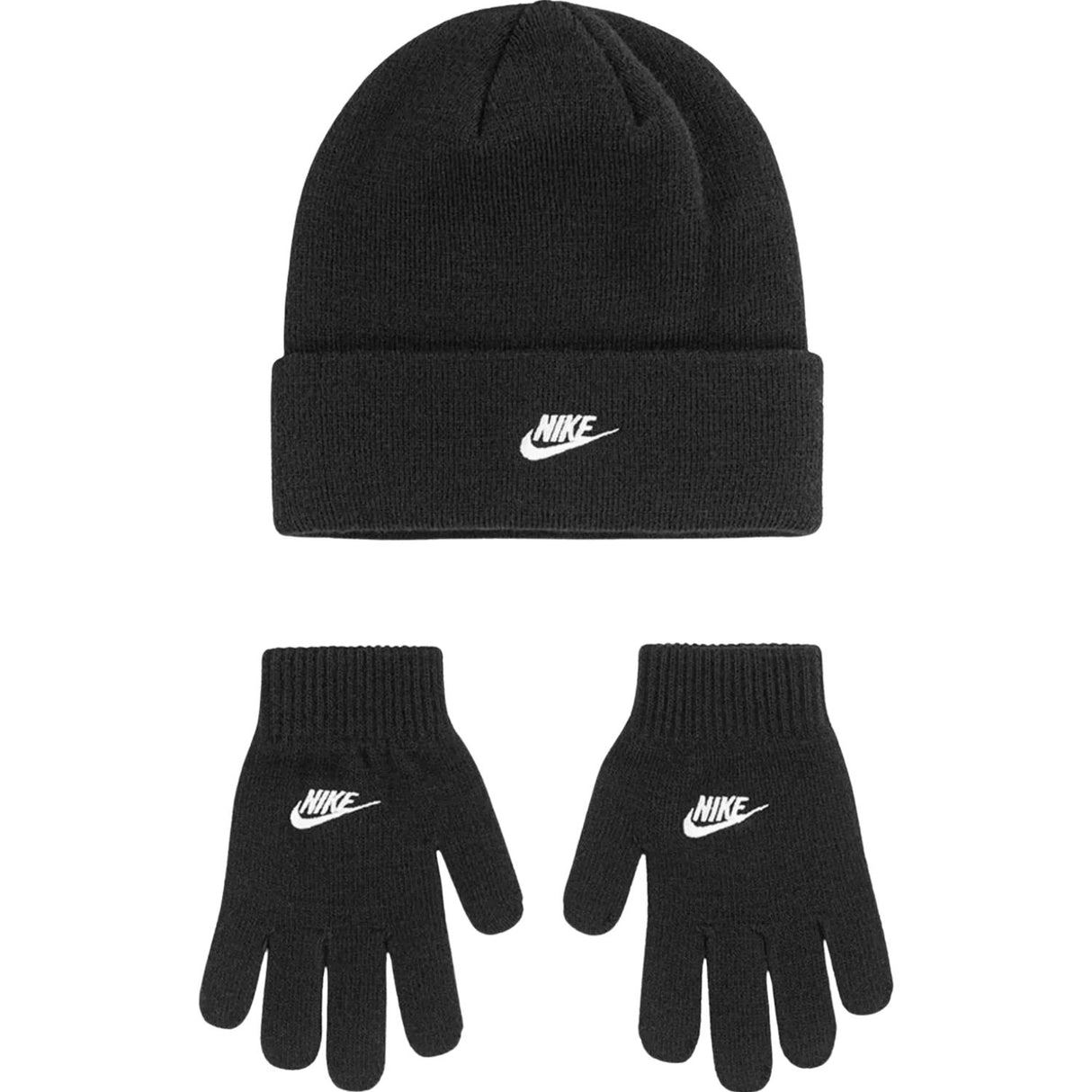 SET BAMBINI CAPPELLO E GUANTI NIKE 8A2961 023 NERO 4/7 ANNI