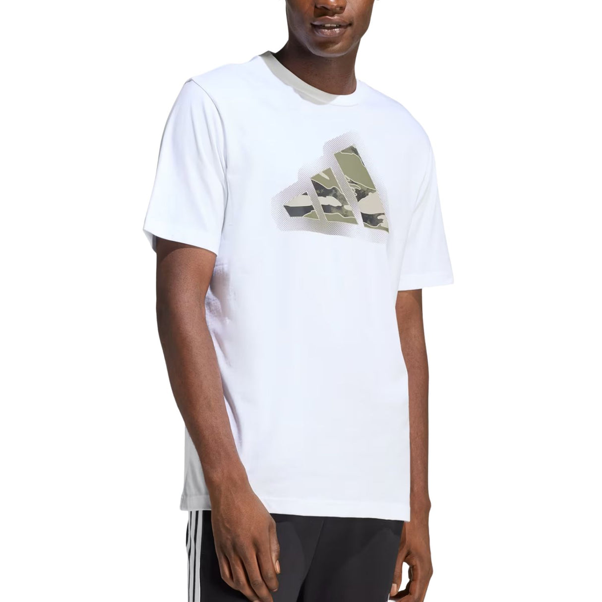 T-SHIRT ADIDAS JZ7493 GRAFICA LOGO CAMO COTONE