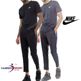 T-SHIRT NIKE POUR HOMMES BQ0024 COTON SPORT POUR HOMMES BLEU NOIR