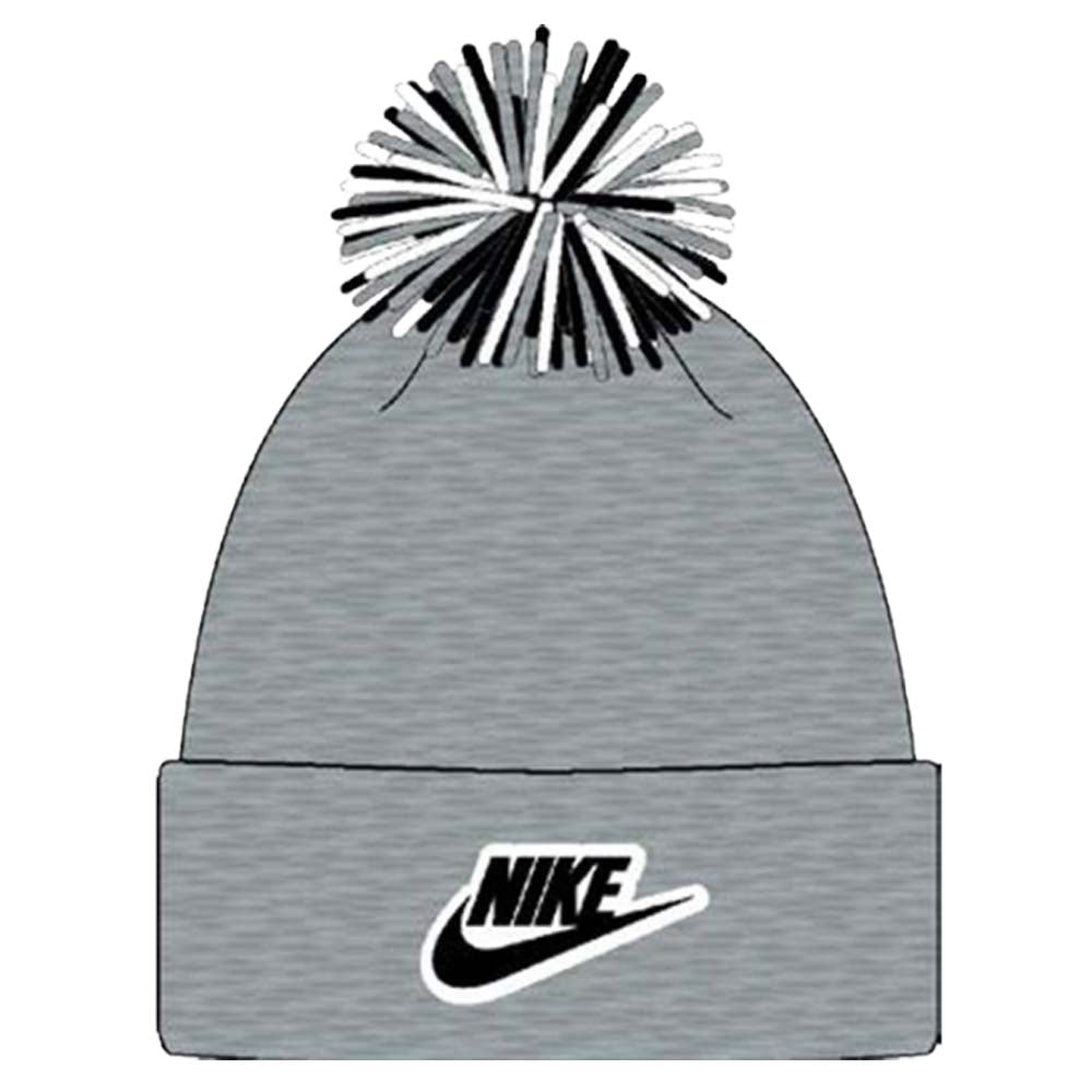 NIKE KIDS 8A2997 RIBBED CHENILLE POM BEANIE