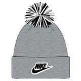 NIKE KIDS 8A2997 RIBBED CHENILLE POM BEANIE